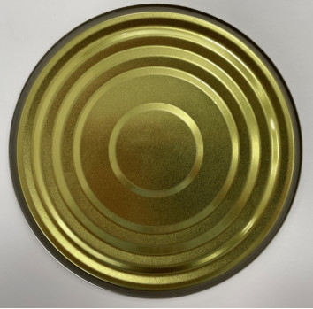ID153mm 603Tinplate Lid Metalowa puszka z pokrywką do tuby papierowej Tinplate SPTE TFS