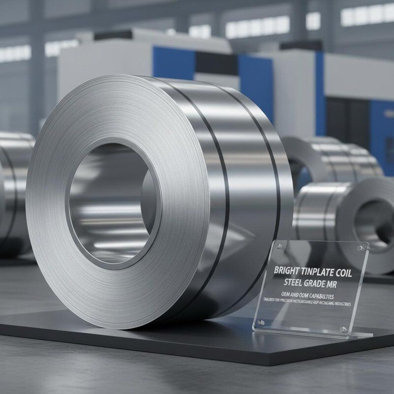 Brilliant Tinplate Coil Steel Grade MR OEM And ODM Capabilities Tailored for Precision Metalworking and Packaging Industries (Dostosowane do precyzyjnej obróbki metali i przemysłu opakowaniowego)