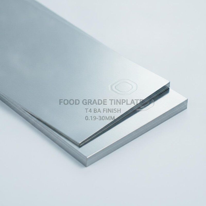 Płytka z tektury elektrolitycznej klasy spożywczej T4 Temperature BA Finish for Easy-Open Can End Stamping 0.19mm-0.30mm